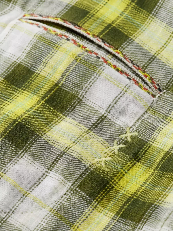 Chemise Scotch&soda jaune en flanelle 172938 – Image 4
