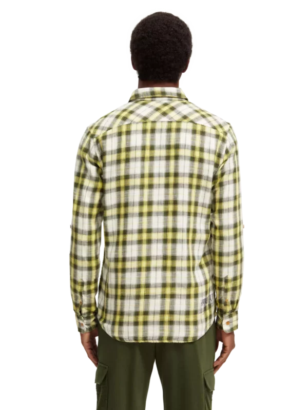 Chemise Scotch&soda jaune en flanelle 172938 – Image 6