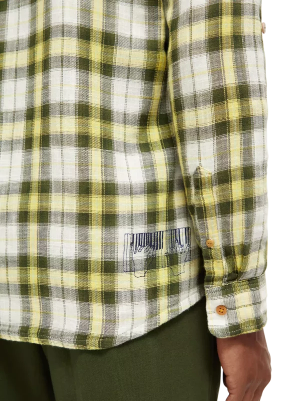 Chemise Scotch&soda jaune en flanelle 172938 – Image 8