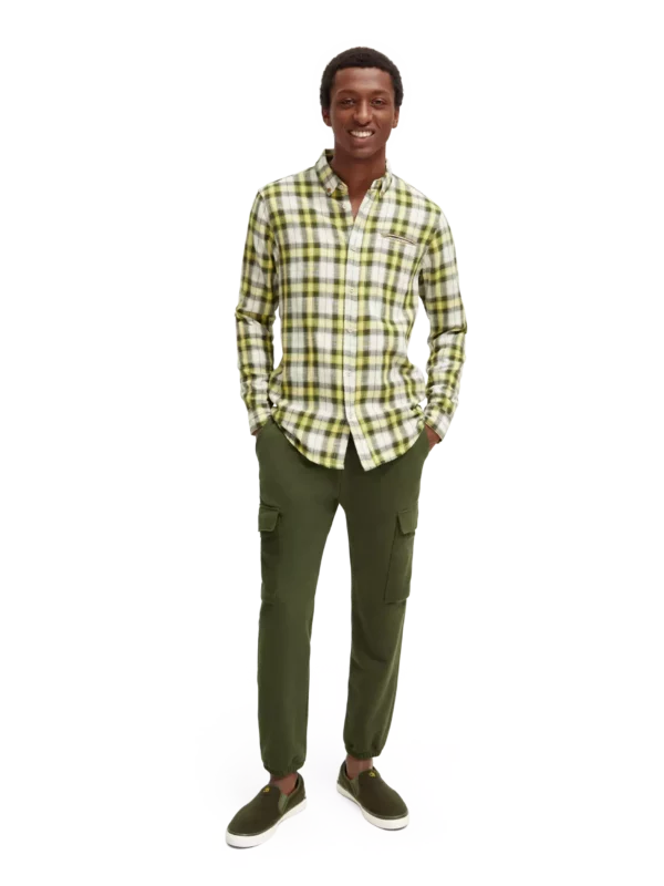 Chemise Scotch&soda jaune en flanelle 172938