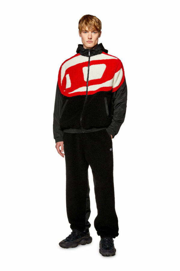 Veste de survêtement Diesel en nylon et tissu teddy S-Ovady – Image 3