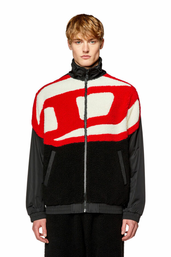 Veste de survêtement Diesel en nylon et tissu teddy S-Ovady – Image 4
