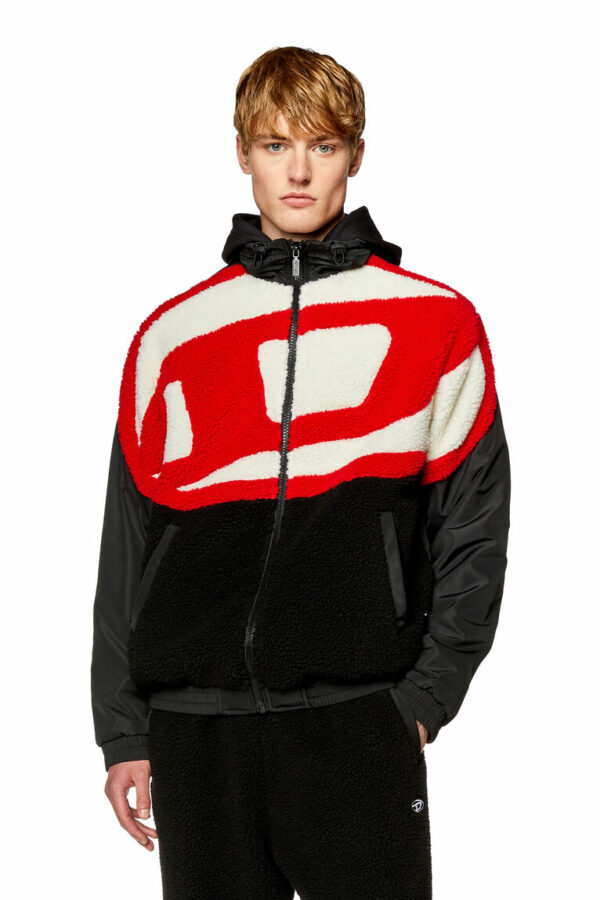 Veste de survêtement Diesel en nylon et tissu teddy S-Ovady