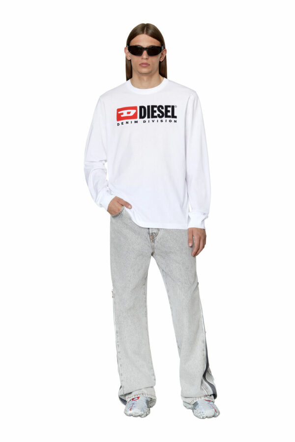 T-shirt manches longues Diesel T-Just-Ls-Div blanc