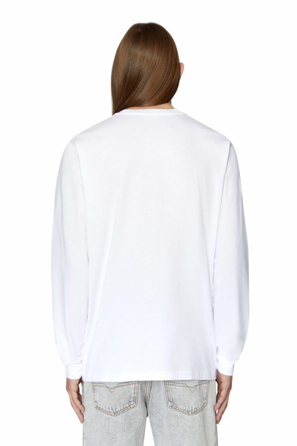T-shirt manches longues Diesel T-Just-Ls-Div blanc – Image 2