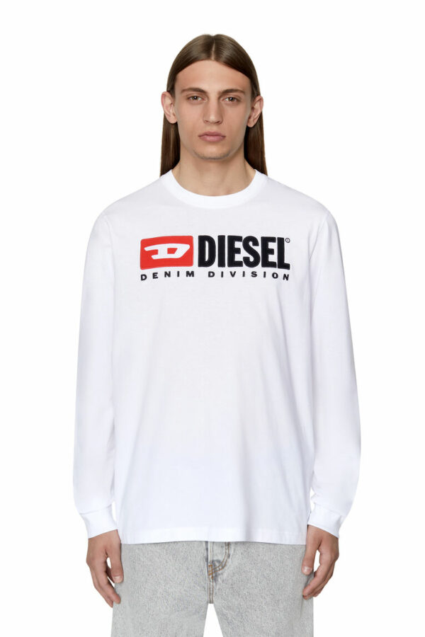 T-shirt manches longues Diesel T-Just-Ls-Div blanc – Image 3
