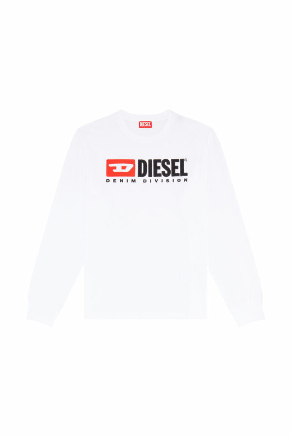 T-shirt manches longues Diesel T-Just-Ls-Div blanc – Image 4